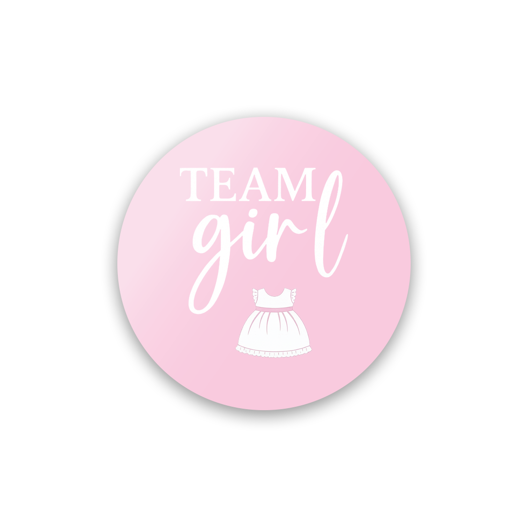 Gender Reveal Sticker – Minimal Onesie Icons Design