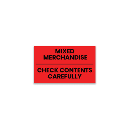 StickerJet Mixed Merchandise/Check Contents Carefully - OSHA Mixed Labels - 3"x5" Rectangle Labels - 500 Qty/Roll - Paper, Easy Peel And Stick, Strong Adhesive, Made In USA
