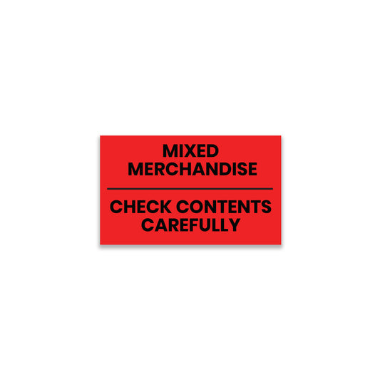 Mixed Merchandise/Check Contents Carefully - Mixed Labels