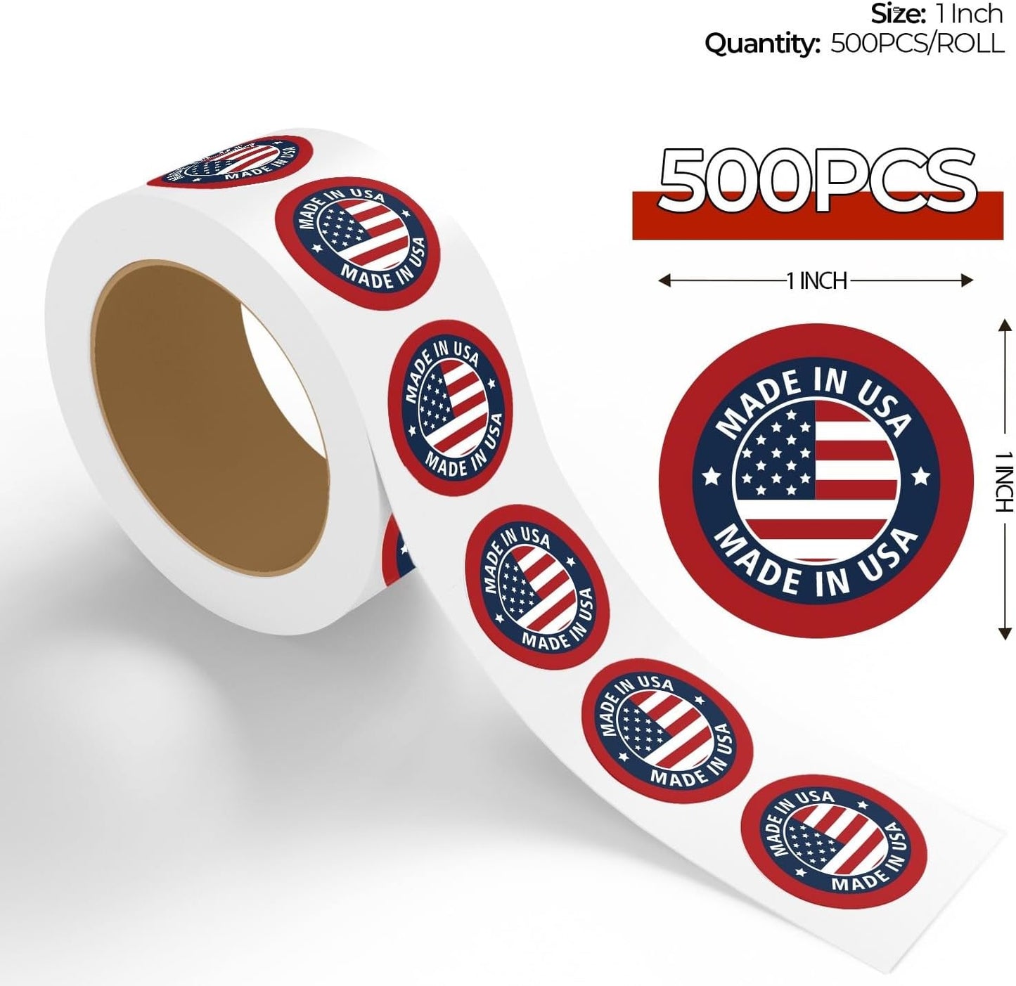 Made In USA - Roll / Sheet - 1"x1" / 2"x2" / 3"x3" / 4"x4"