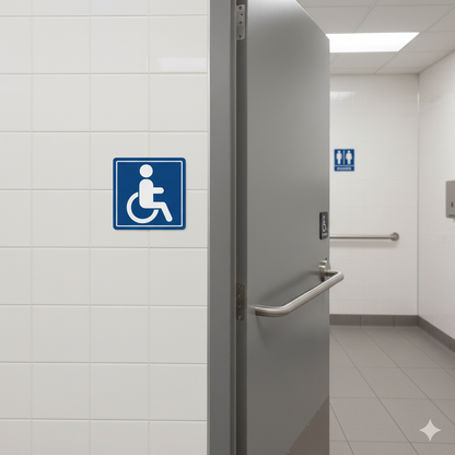 Handicap Wheelchair Accessible Vinyl Decals