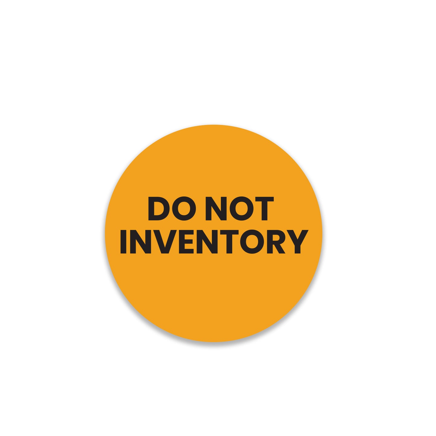 StickerJet Do Not Inventory – OSHA Inventory Control Roll Labels – 2" Circle Labels – 500 Qty/Roll – Paper, Easy Peel And Stick, Strong Adhesive, Made In USA