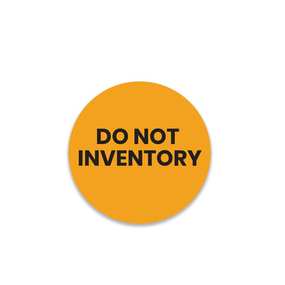 StickerJet Do Not Inventory – OSHA Inventory Control Roll Labels – 2" Circle Labels – 500 Qty/Roll – Paper, Easy Peel And Stick, Strong Adhesive, Made In USA