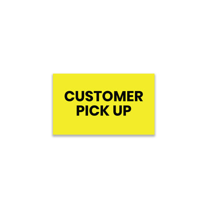 Customer Pick Up (Rectangle) - Shipping Labels