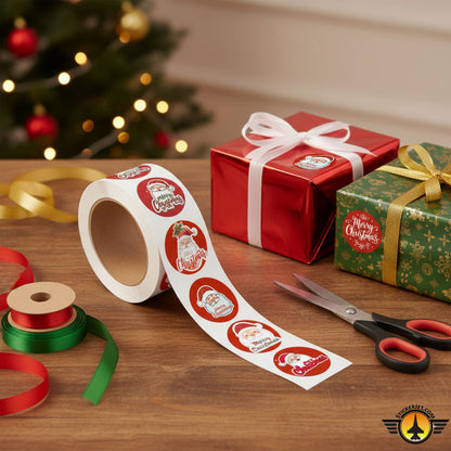 Christmas Sticker – Santa Merry Christmas Design