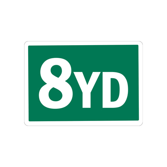 8 Yard Container Stickers