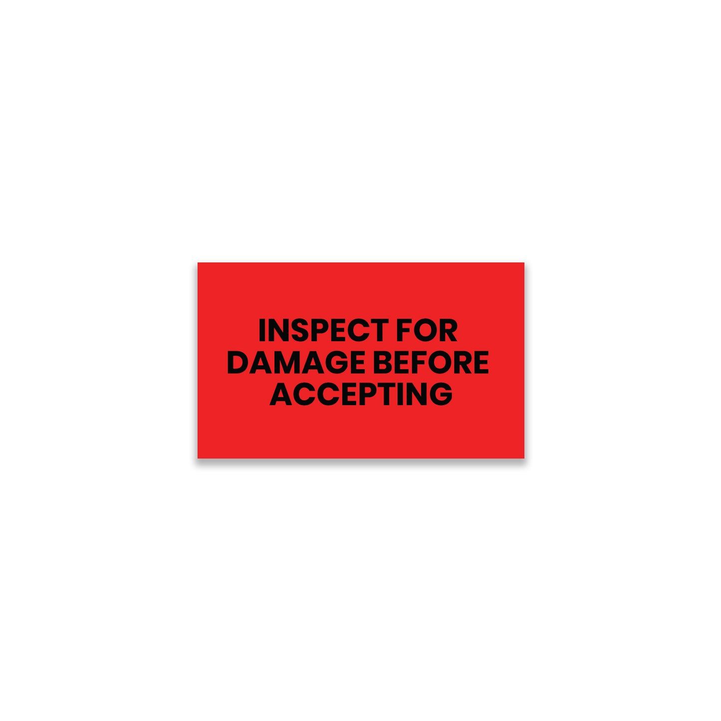 StickerJet Inspect for Damage Before Accepting – OSHA Receiving Labels – 3"x5" Rectangle Labels – 500 Qty/Roll – Paper, Easy Peel And Stick, Strong Adhesive, No Residue, Made In USA