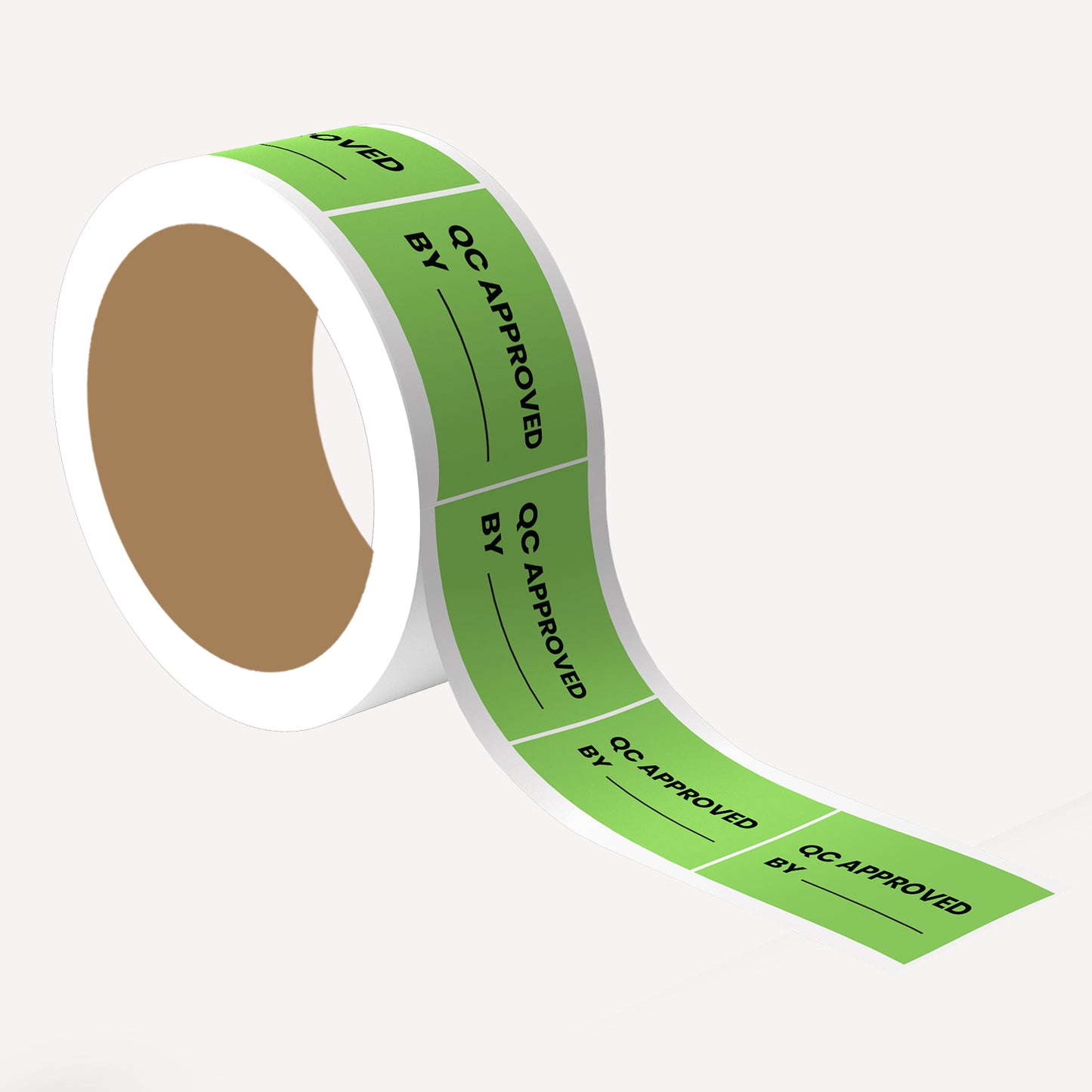 StickerJet QC Approved By – OSHA Quality Control Roll Labels – 2x3" Rectangle Labels – 500 Qty/Roll – Paper, Easy Peel And Stick, Strong Adhesive, Made In USA