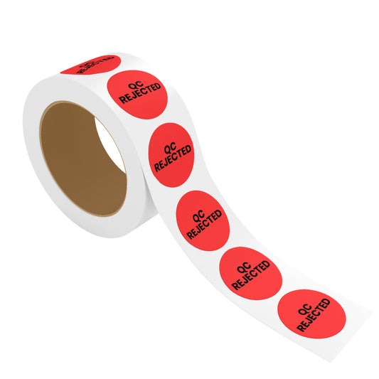 QC Rejected (Circle) - Quality Control Labels