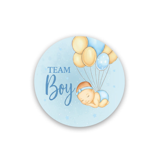 Gender Reveal - 40 Labels/Sheet - 2"x2" - Style 5