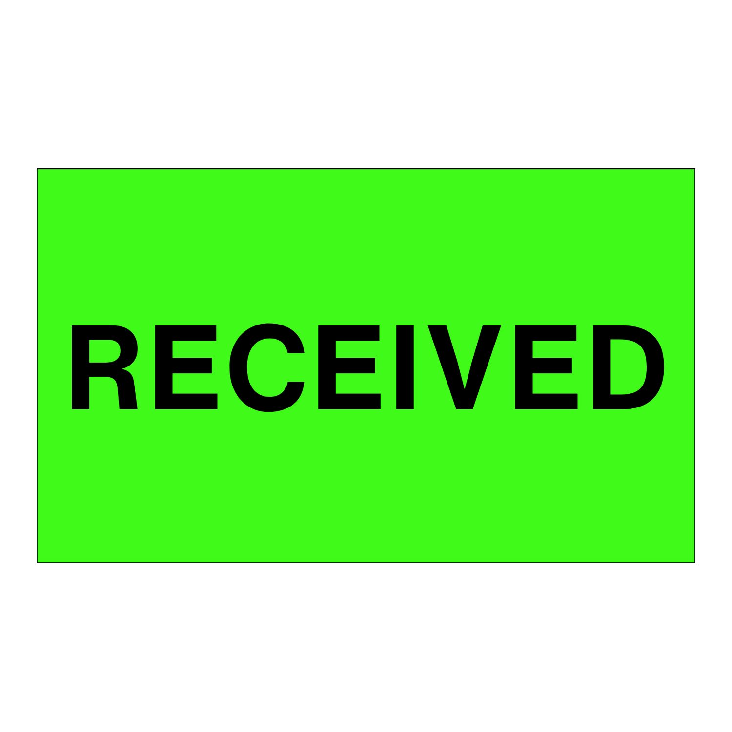 Received - Receiving Labels