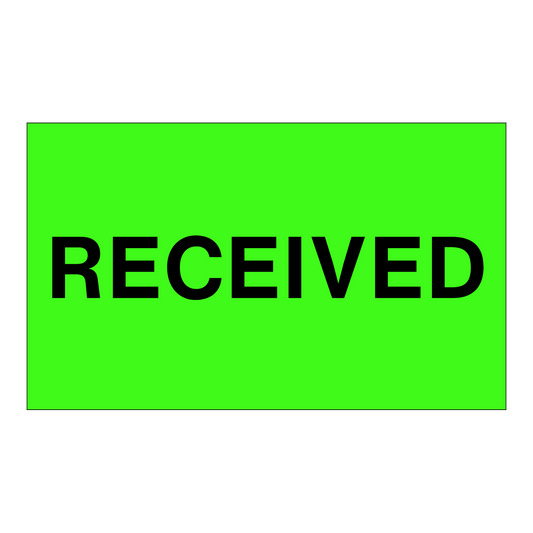 Received - Receiving Labels
