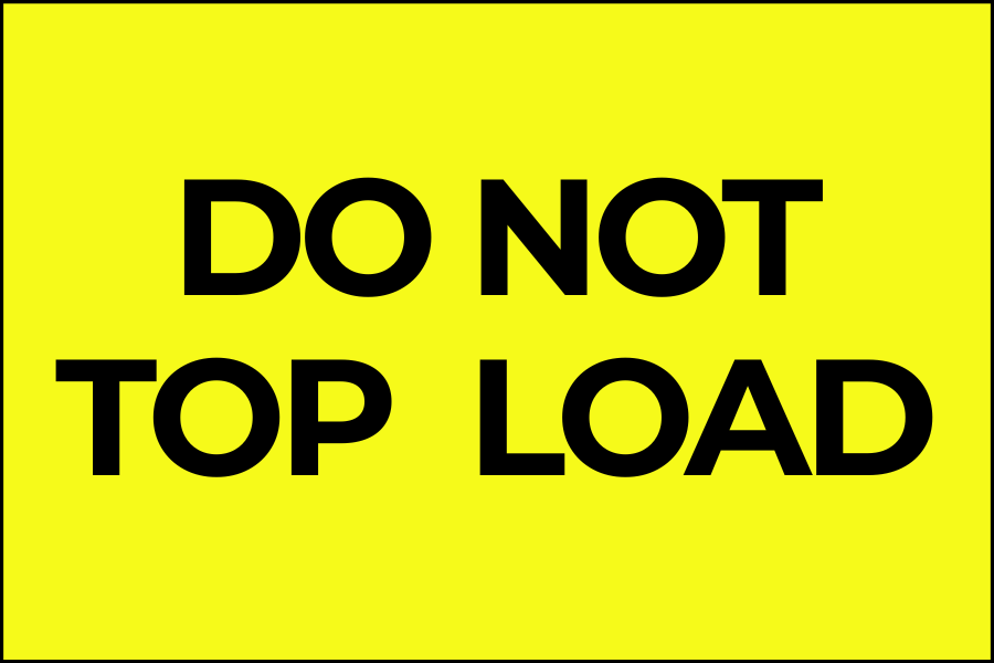 Do Not Top Load - Do Not Labels Roll - 3"x5"