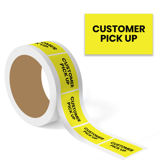 Customer Pick Up (Rectangle) - Shipping Labels