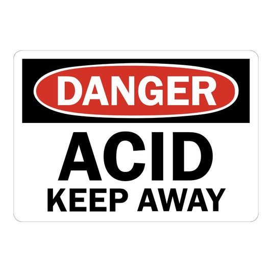 OSHA Danger: Acid Keep Away