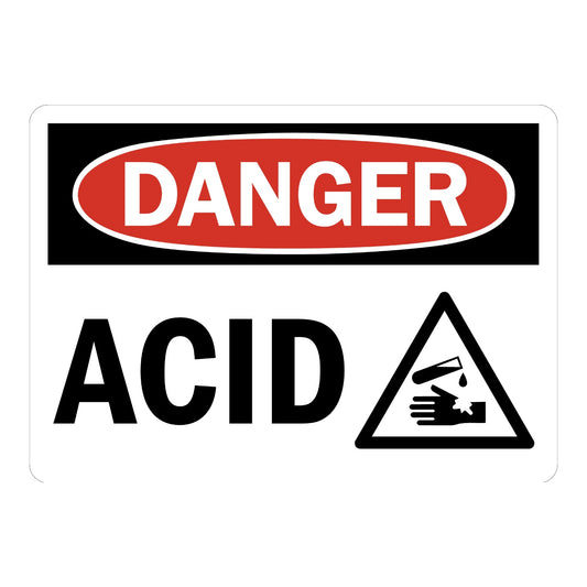 OSHA Danger: Acid (With Graphic)