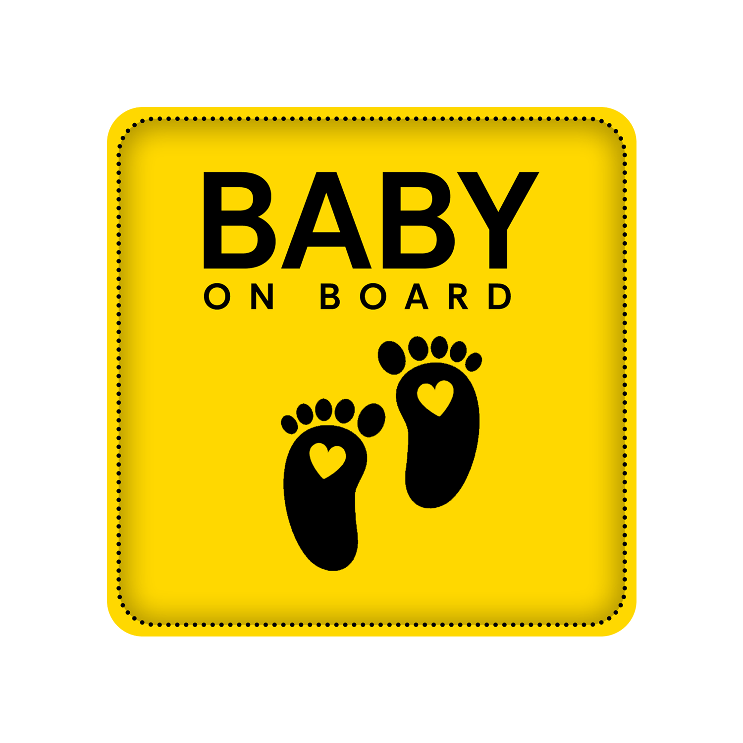 Baby On Board Sticker – Baby Footprint Design