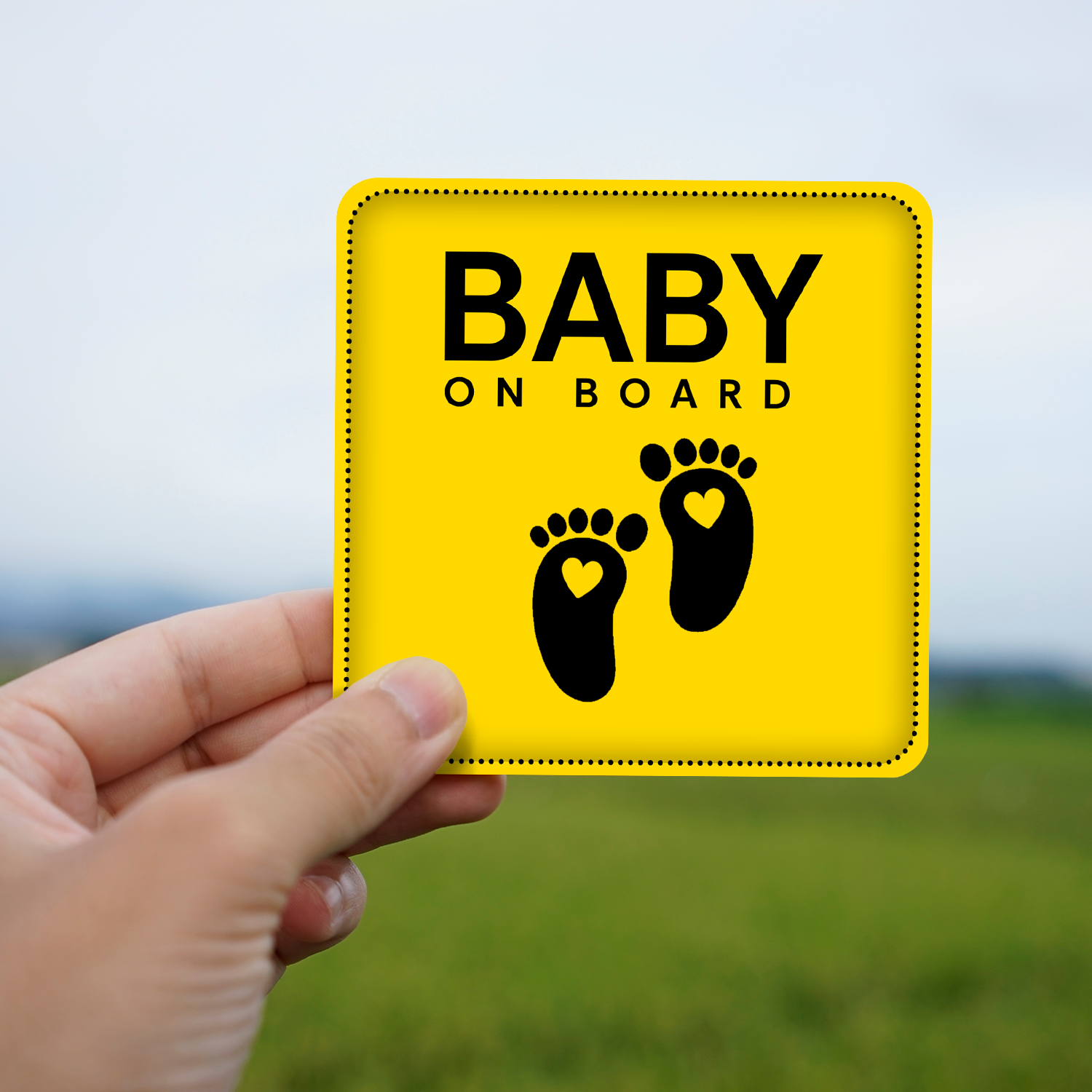 Baby On Board Sticker – Baby Footprint Design