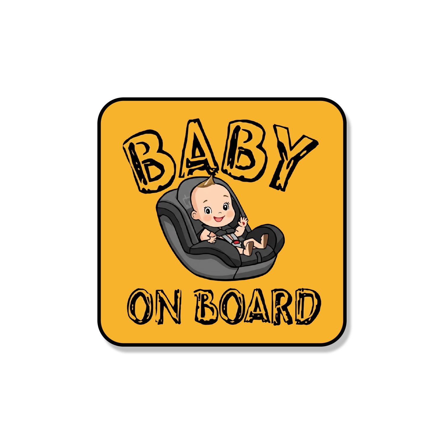 Baby On Board Sticker – Baby On Car Seat Design