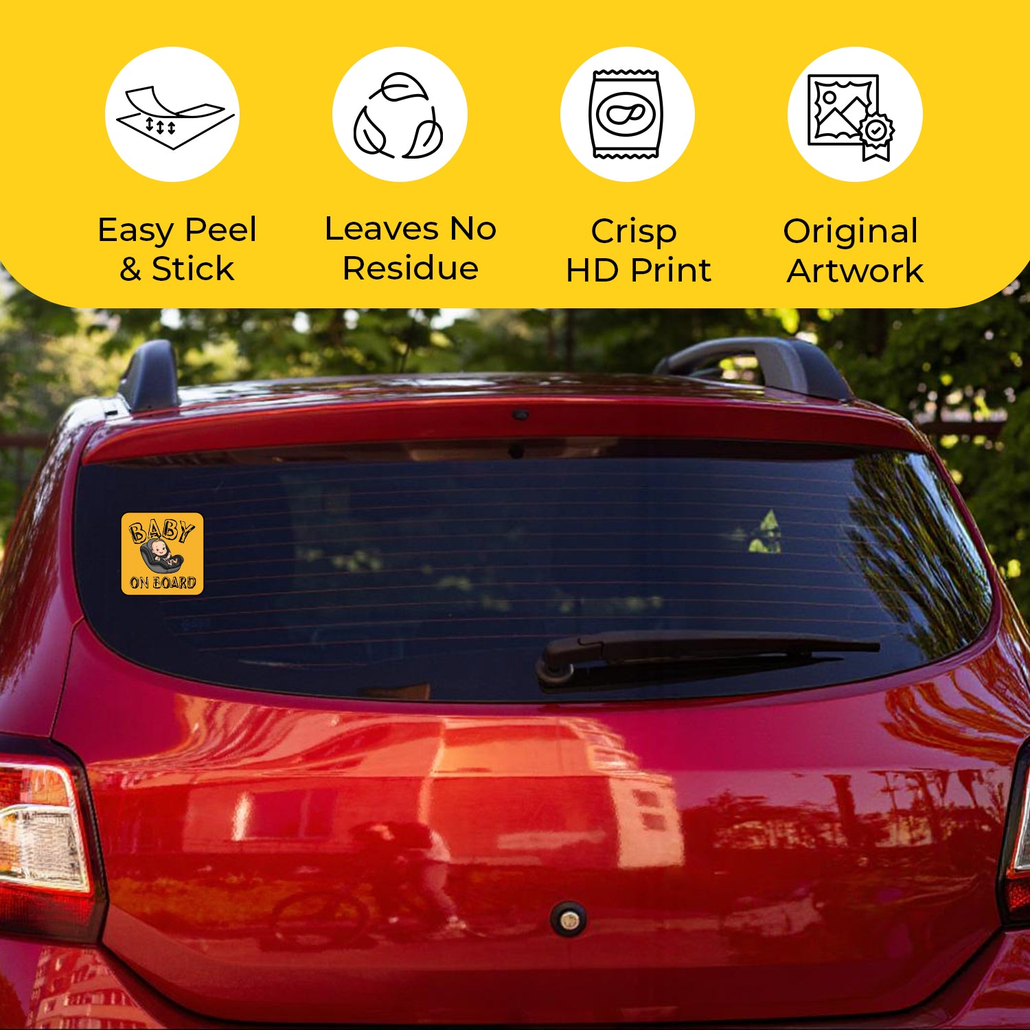 Baby On Board Sticker – Baby On Car Seat Design