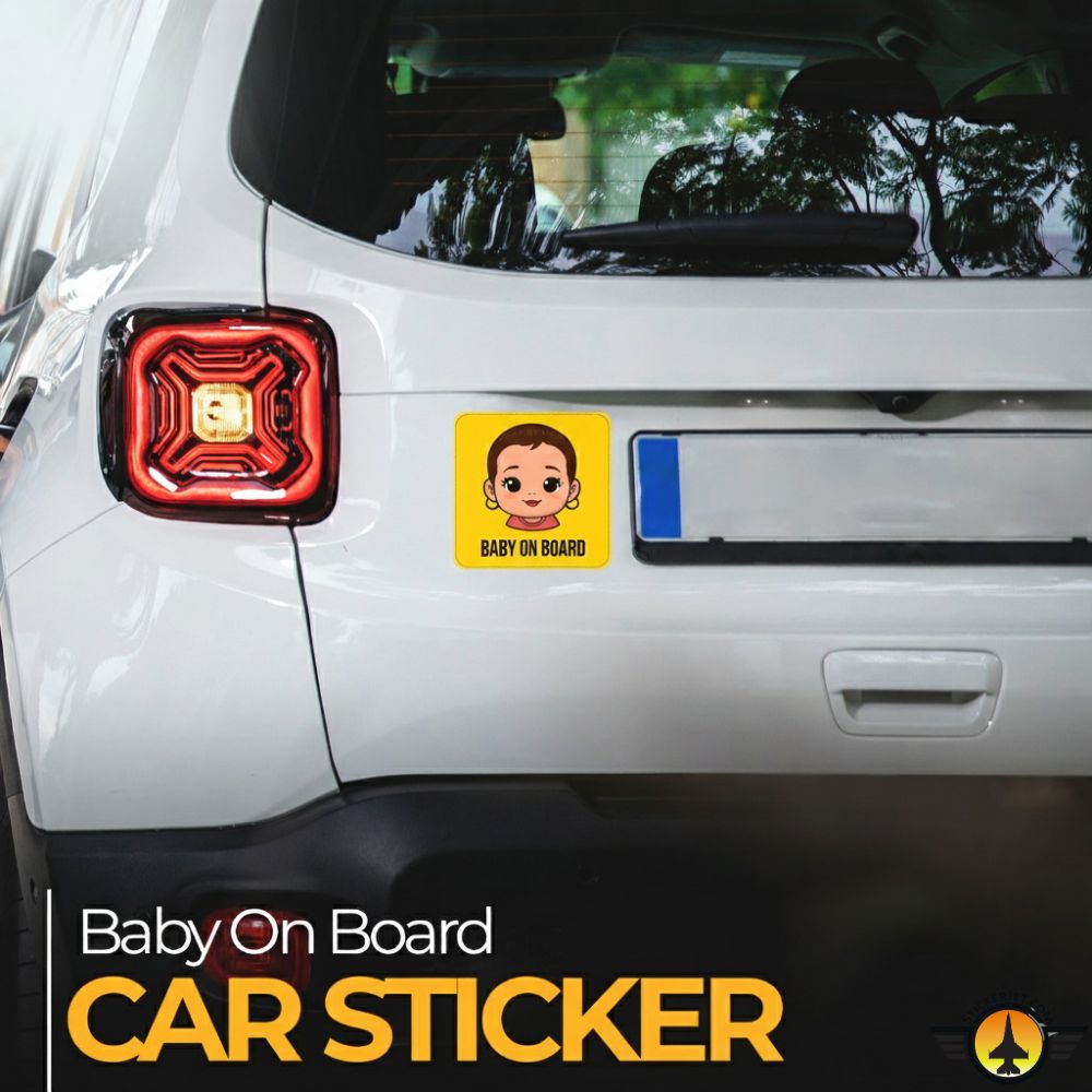 Baby On Board Sticker – Bold Cartoon Design