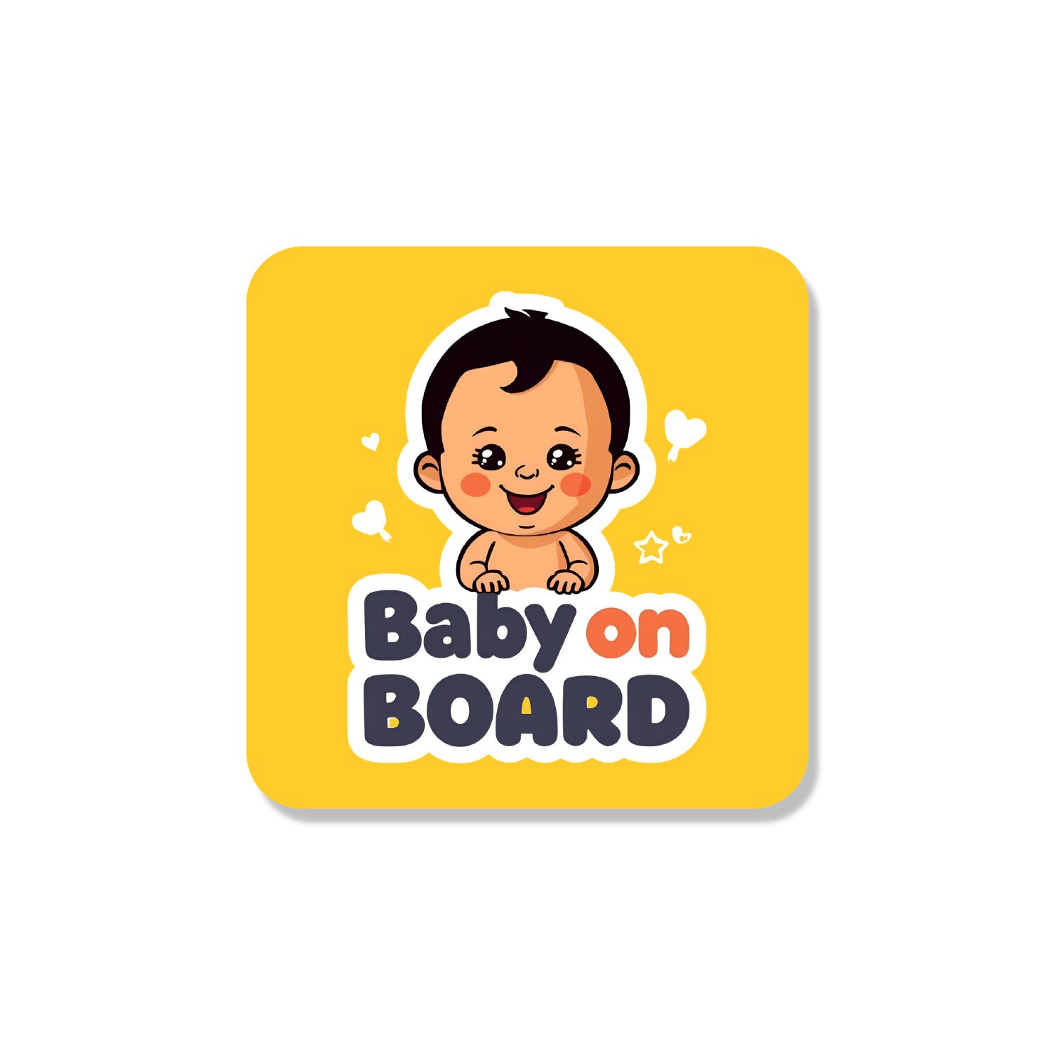 Baby On Board Sticker – Cartoon Baby Design