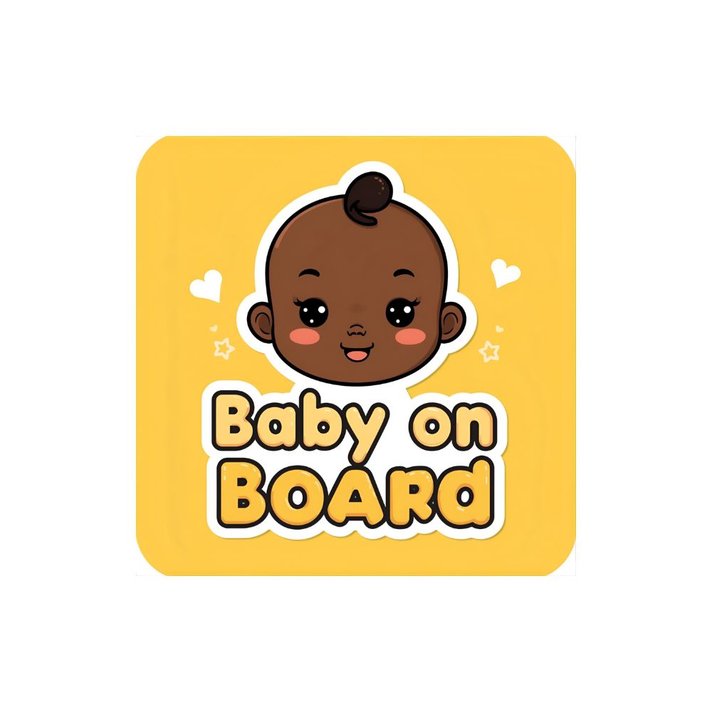 Baby On Board Sticker – Playful Baby Face Design