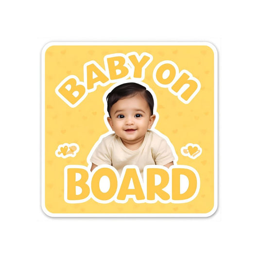 Baby On Board Sticker – Real Baby Photo Design
