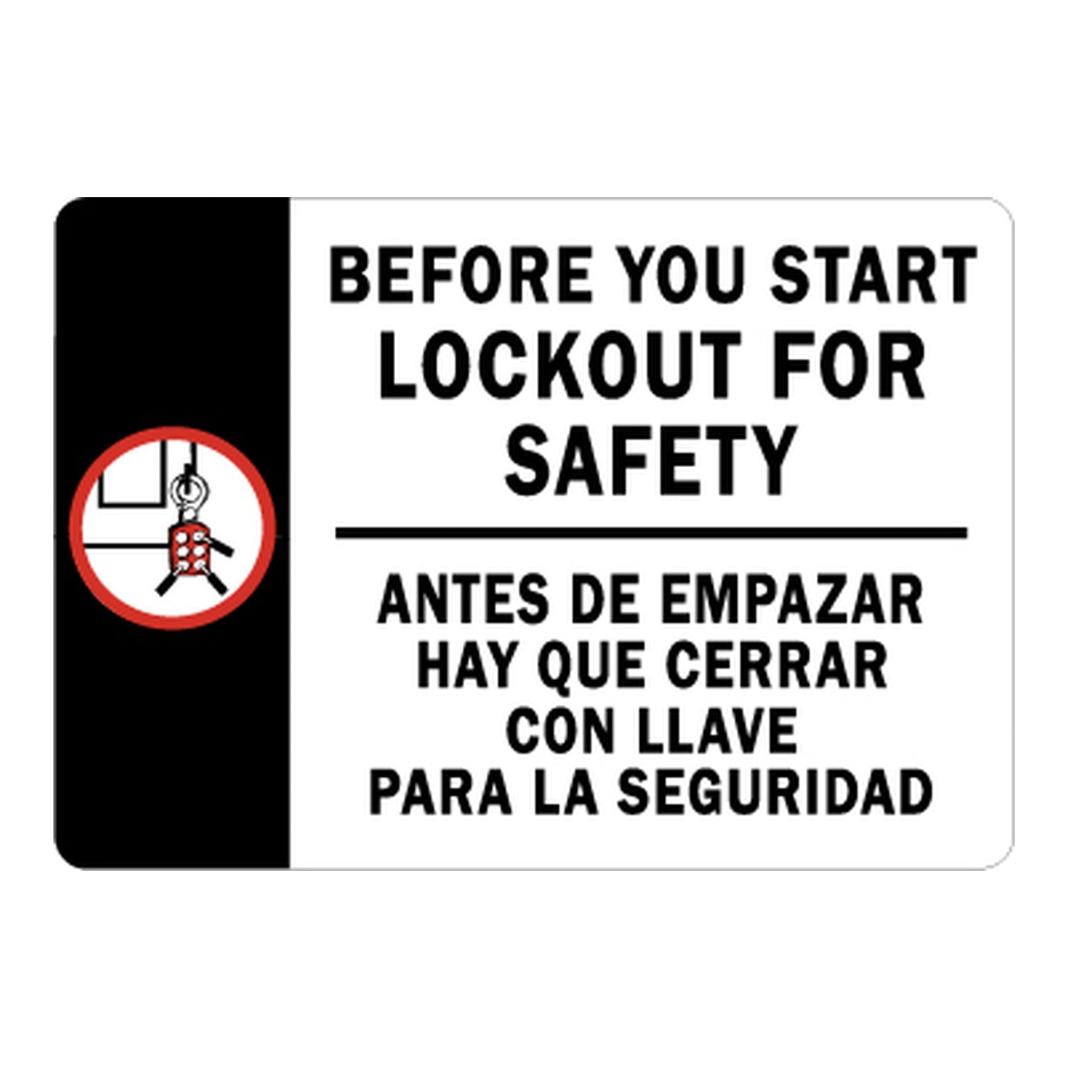 Bilingual: Before You Start Lockout For Safety