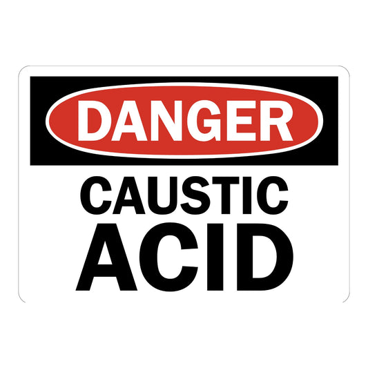 OSHA Danger: Caustic Acid