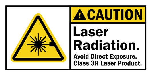 ANSI Caution Laser Radiation Avoid Direct Exposure Class 3R Laser Product Sign Stickers
