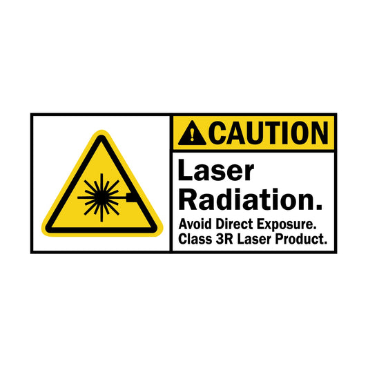 ANSI Caution Laser Radiation Avoid Direct Exposure Class 3R Laser Product Sign Stickers