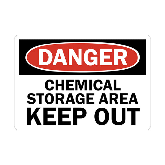 OSHA Danger: Chemical Storage Area - Keep Out