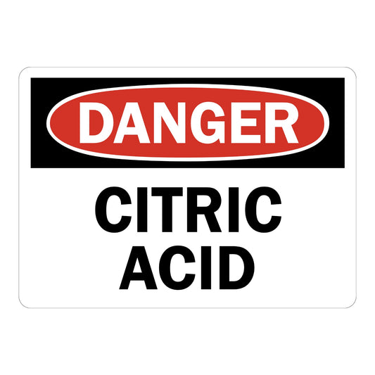 OSHA Danger: Citric Acid