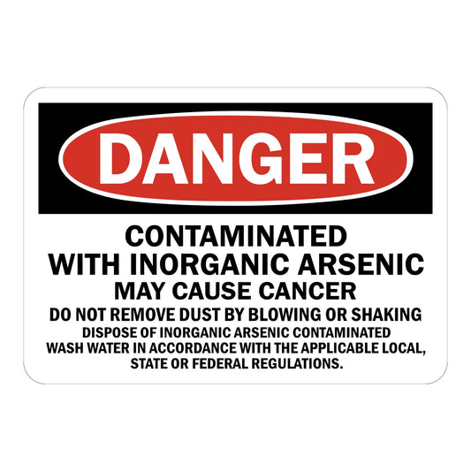 OSHA Danger: Contaminated With Inorganic Arsenic - May Cause Cancer