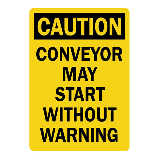 OSHA Warning: Conveyor May Start Without Warning