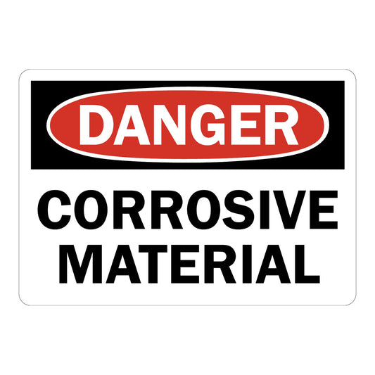 OSHA Danger: Corrosive Material