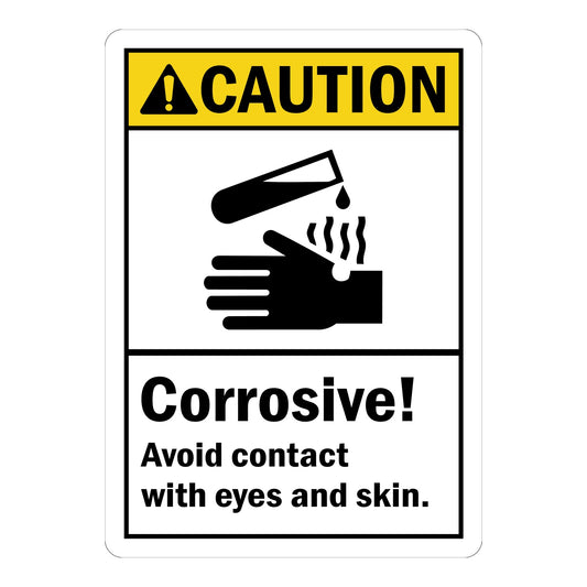 ANSI Caution: Corrosive! Avoid Contact With Eyes And Skin