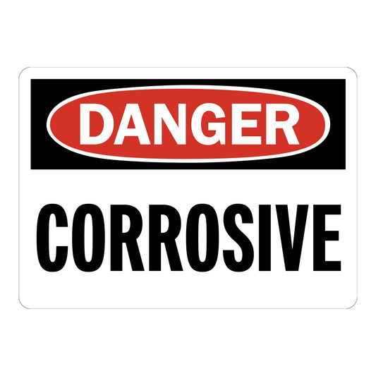 OSHA Danger: Corrosive