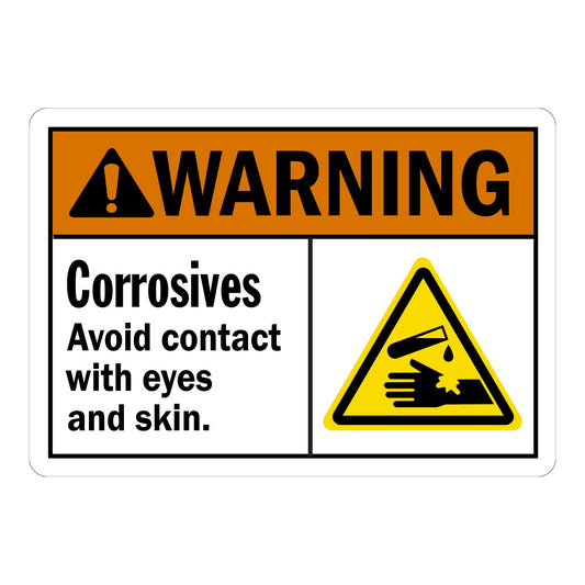 ANSI Warning: Corrosives Avoid Contact With Eyes And Skin.