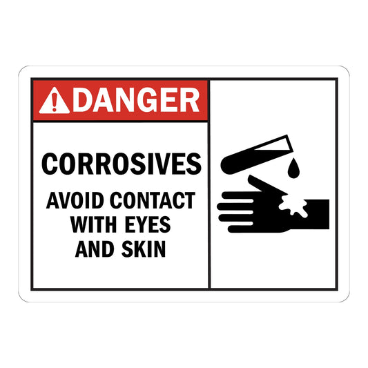 Danger: Corrosives Avoid Contact With Eyes And Skin