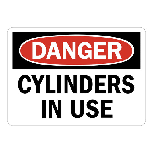 OSHA Danger: Cylinders In Use