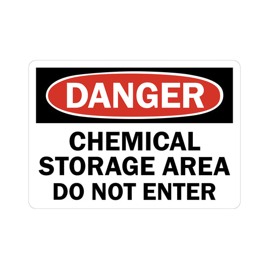 ANSI Caution: Hazardous Waste Material Only - No Smoking, Open Flames, Or Open Lights