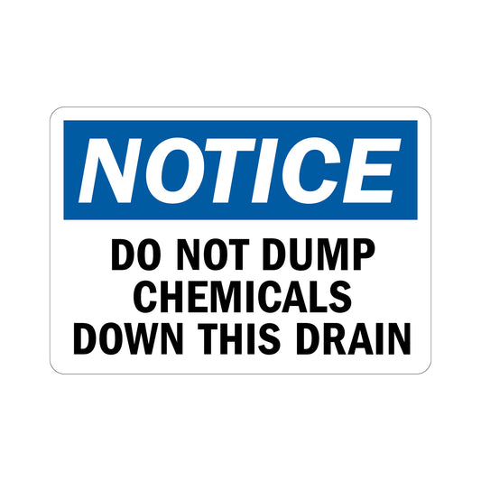 OSHA Notice: Do Not Dump Chemicals Down This Drain