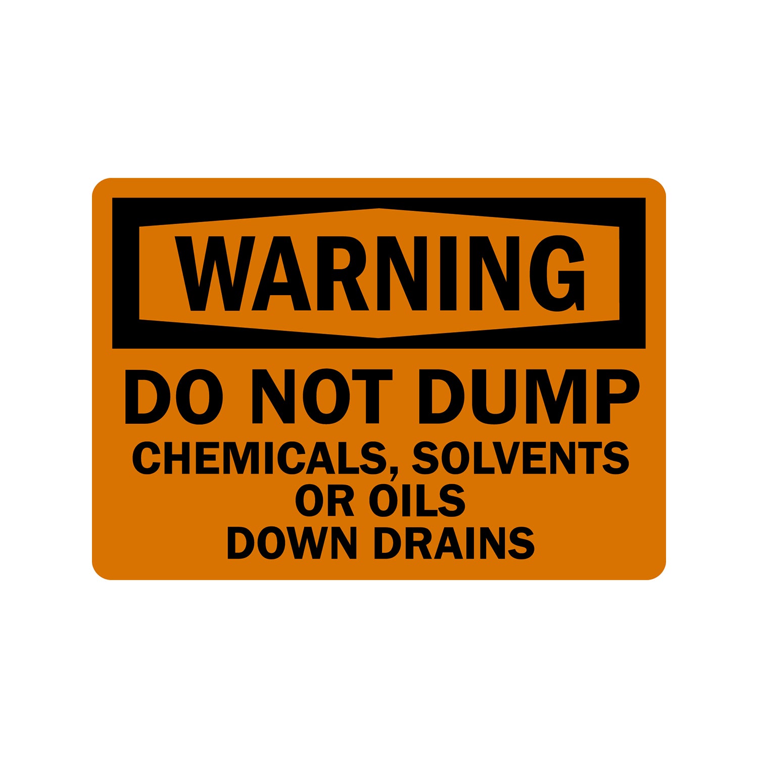 OSHA Warning: Do Not Dump Chemicals, Solvents Or Oils Down Drains