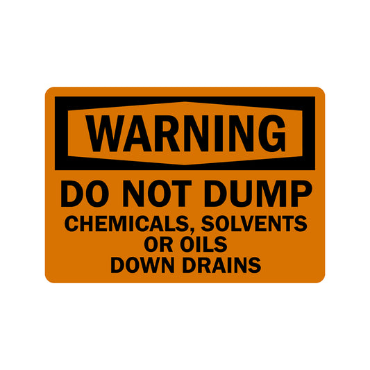 OSHA Warning: Do Not Dump Chemicals, Solvents Or Oils Down Drains