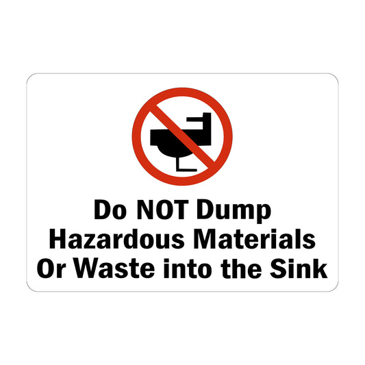 Do Not Dump Hazardous Materials Or Waste Into The Sink (With Graphic)