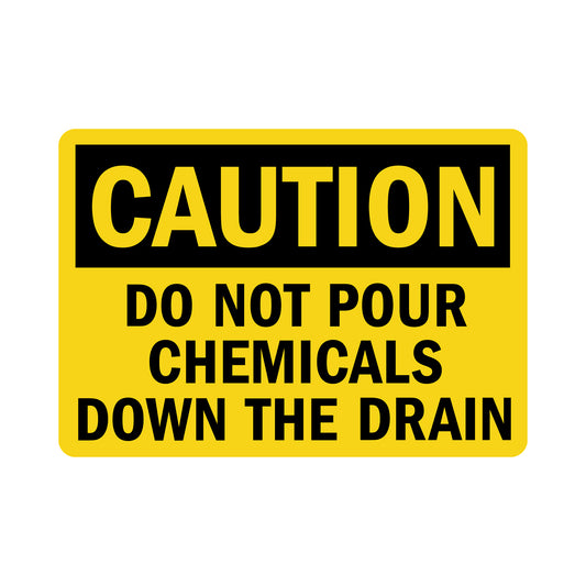 OSHA Caution: Do Not Pour Chemicals Down The Drain