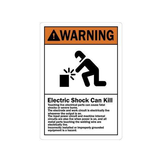 ANSI Warning: Electric Shock Can Kill, Touching Live Electrical Parts Can Cause Fatal Shocks or Severe Burns