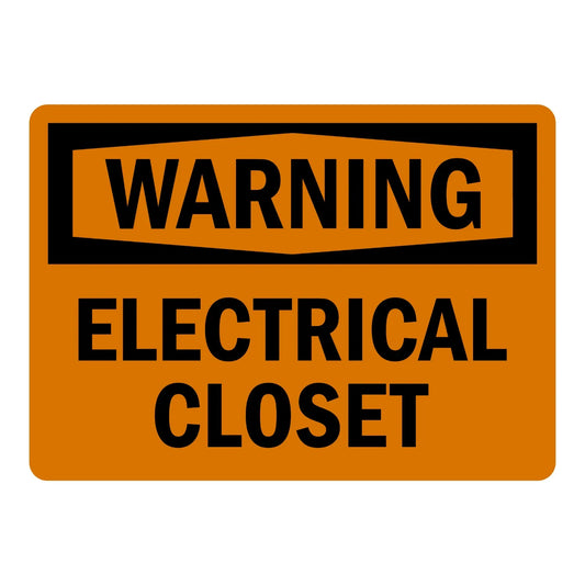 OSHA Warning: Electrical Closet